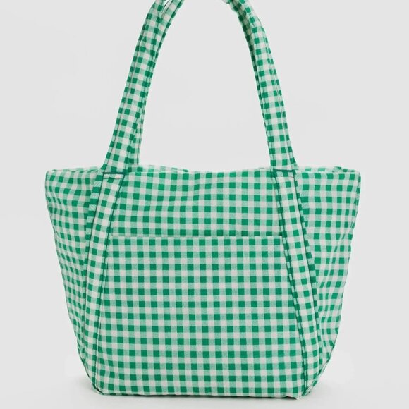 NWT Baggu Mini Cloud Bag - Green Gingham - Picture 3 of 7